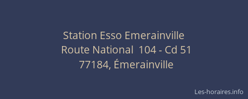 Station Esso Emerainville