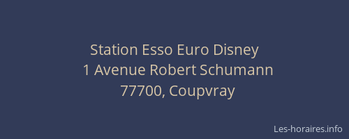 Station Esso Euro Disney