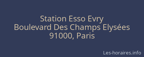 Station Esso Evry