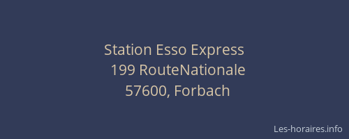 Station Esso Express