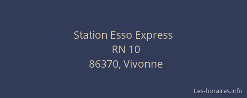 Station Esso Express