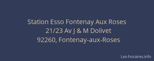 Station Esso Fontenay Aux Roses