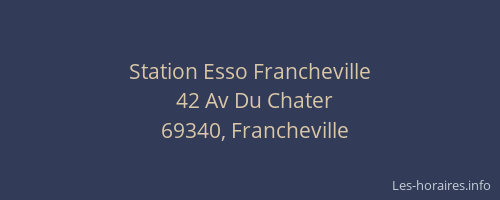 Station Esso Francheville