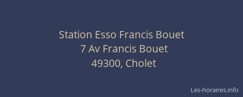 Station Esso Francis Bouet