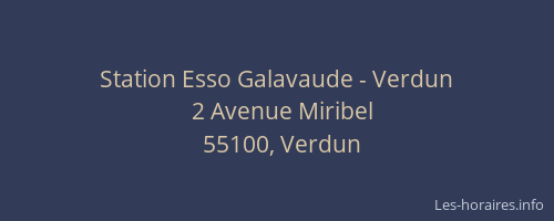Station Esso Galavaude - Verdun