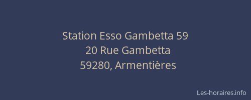 Station Esso Gambetta 59