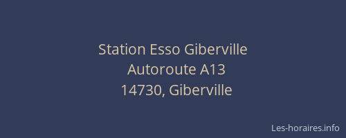 Station Esso Giberville