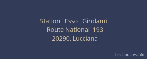 Station   Esso   Girolami