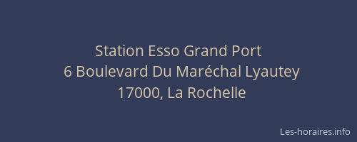 Station Esso Grand Port