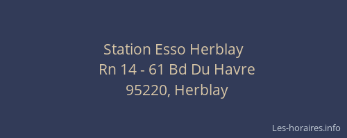 Station Esso Herblay