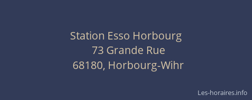 Station Esso Horbourg