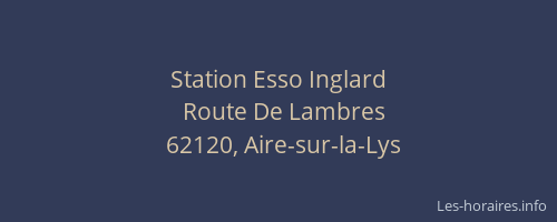 Station Esso Inglard