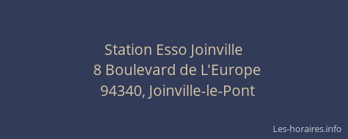 Station Esso Joinville