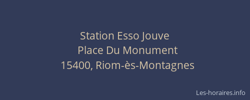 Station Esso Jouve