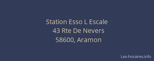 Station Esso L Escale