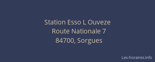 Station Esso L Ouveze
