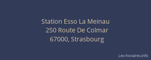 Station Esso La Meinau
