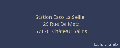 Station Esso La Seille