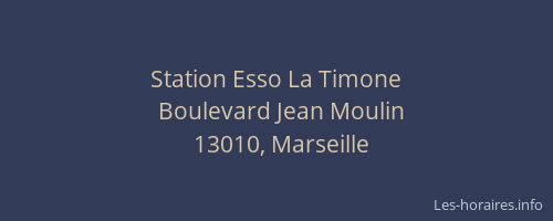 Station Esso La Timone