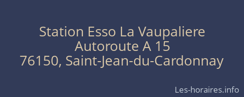Station Esso La Vaupaliere