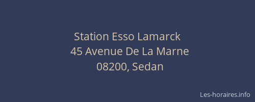 Station Esso Lamarck