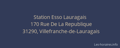 Station Esso Lauragais