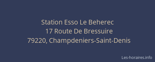 Station Esso Le Beherec