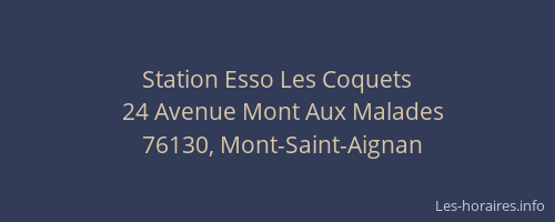 Station Esso Les Coquets