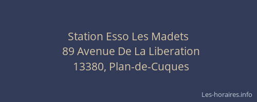 Station Esso Les Madets