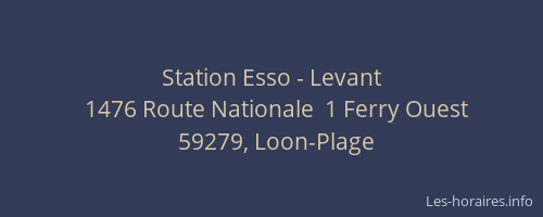 Station Esso - Levant
