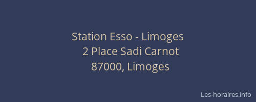 Station Esso - Limoges