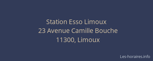 Station Esso Limoux