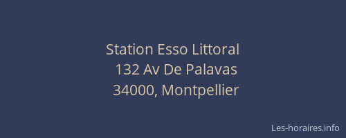Station Esso Littoral