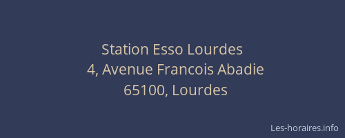 Station Esso Lourdes