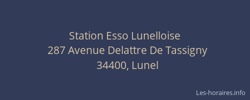 Station Esso Lunelloise