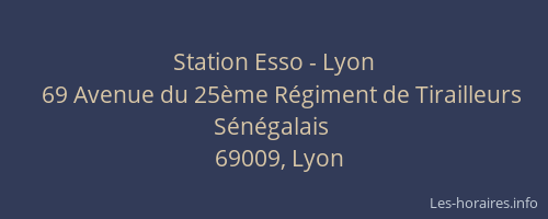 Station Esso - Lyon