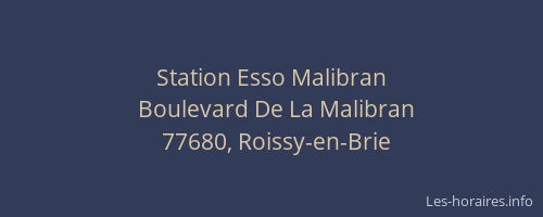 Station Esso Malibran