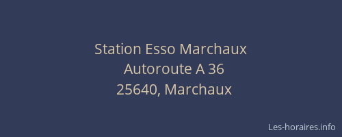 Station Esso Marchaux