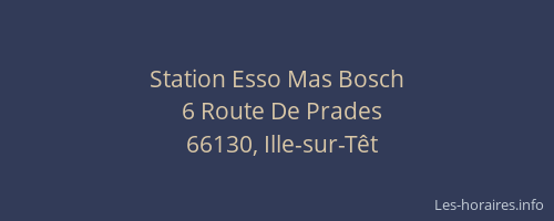 Station Esso Mas Bosch