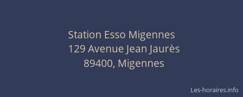 Station Esso Migennes