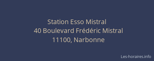 Station Esso Mistral