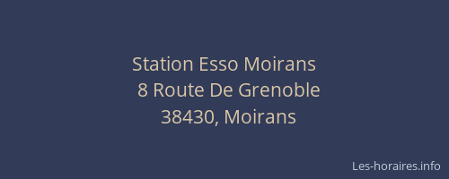 Station Esso Moirans