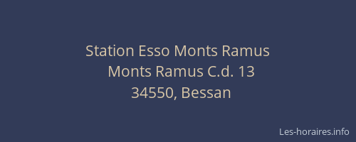 Station Esso Monts Ramus
