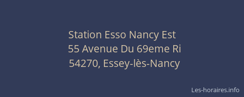 Station Esso Nancy Est