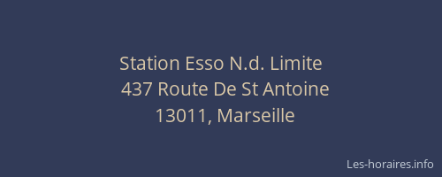 Station Esso N.d. Limite