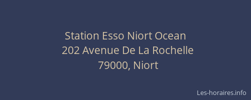 Station Esso Niort Ocean