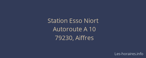 Station Esso Niort