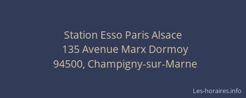 Station Esso Paris Alsace