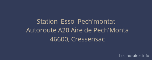 Station  Esso  Pech'montat