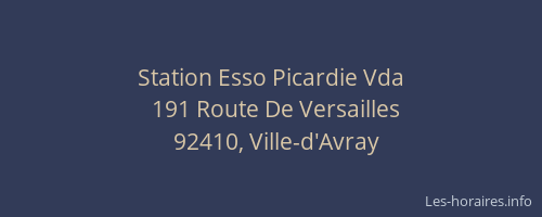 Station Esso Picardie Vda